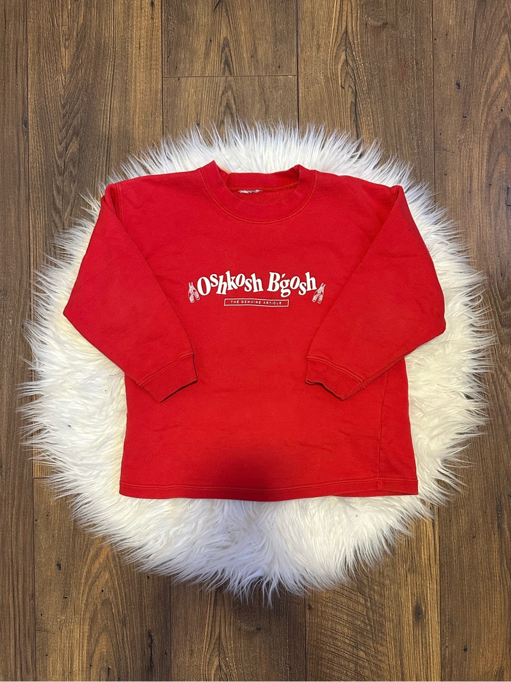 Vintage OshKosh B'gosh Red Kids Long-Sleeve Top